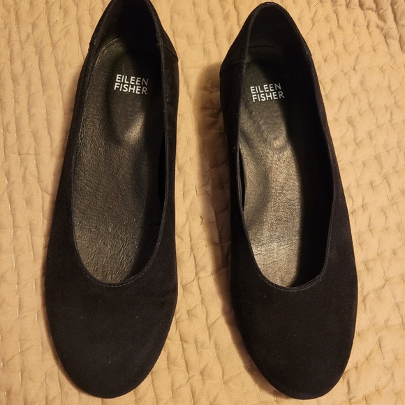 Eileen Fisher Womans Suede Ballet Flats - Picture 2 of 6